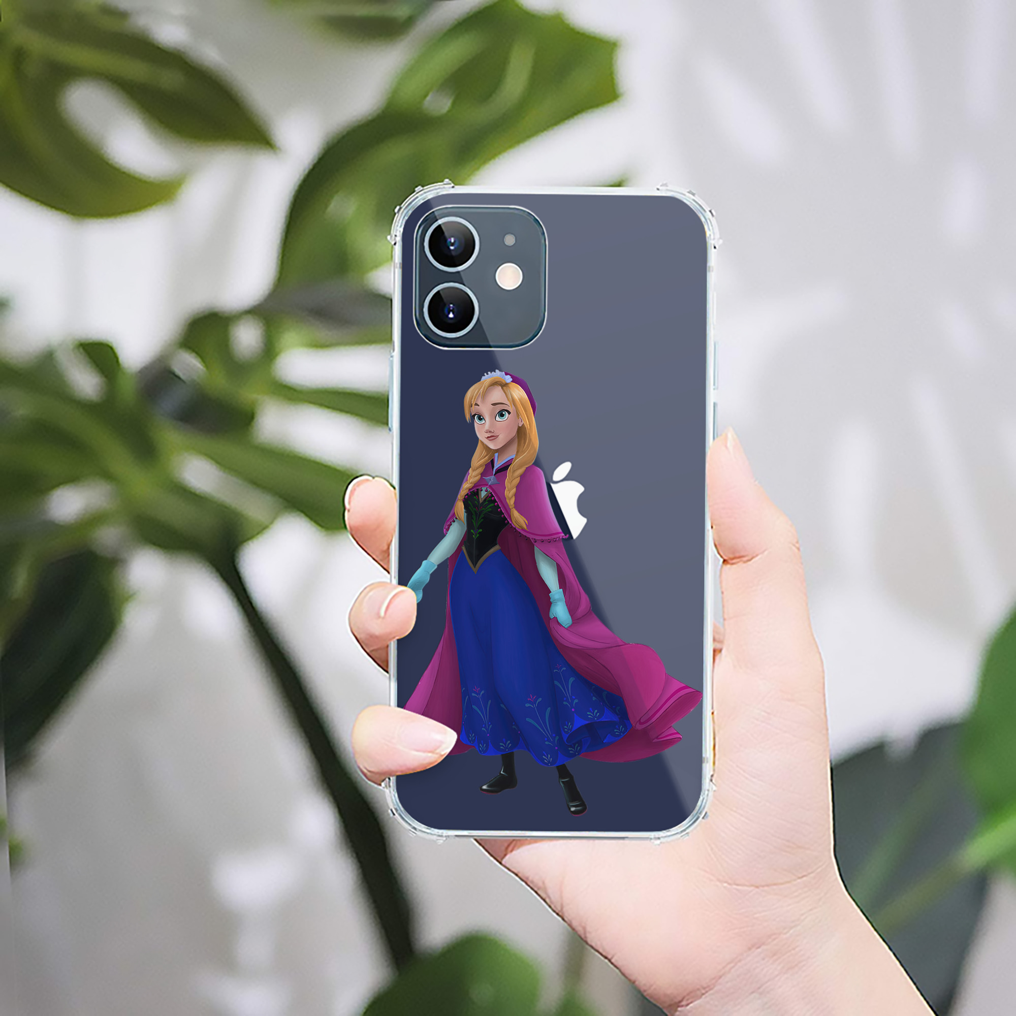 （画像用） アナと雪の女王 アンナ エルサ Frozen Anna Elsa 【iPhone 12シリーズ対応】透明スマホケース（クリアソフトケース）